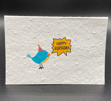 Load image into Gallery viewer, Plantable Happy Birthday Card - Bird
