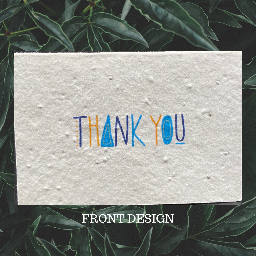 Plantable Thank You Card - Graphic design