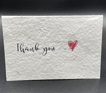 Load image into Gallery viewer, Plantable Thank You Card - Cursive Design
